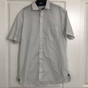 Van Heusen L button up short sleeve 16-16.5 neck